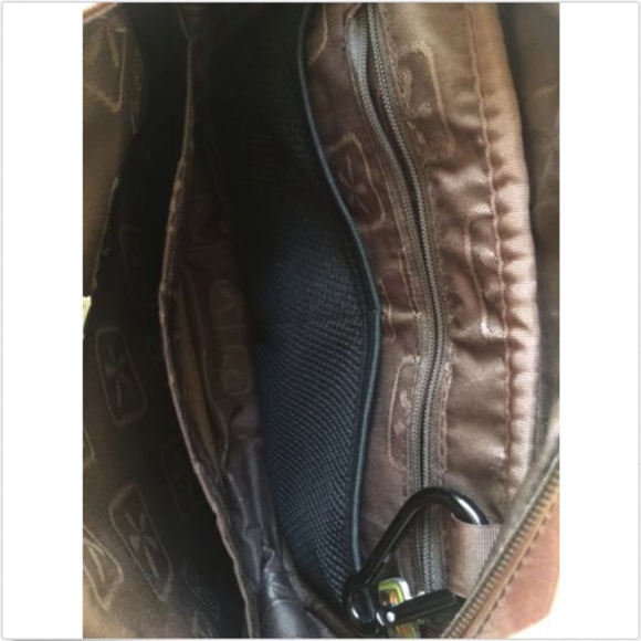 FLEURVILLE Leaf Pattern Small Shoulder Diaper tote - Picture 6 of 7